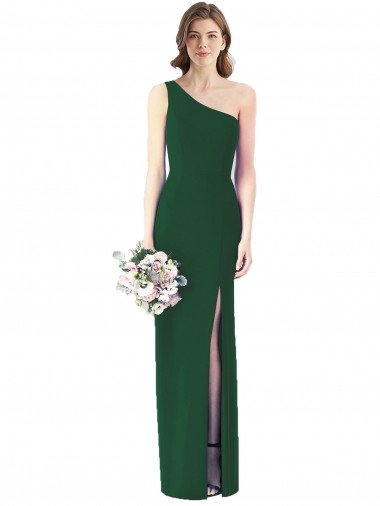 One Shoulder Chiffon Trumpet Bridesmaid Dress Bristol