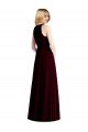 Sleeveless Halter Chiffon Maxi Bridesmaid Dress Bristol