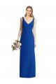 Sleeveless V-Back Long Trumpet Chiffon Bridesmaid Dress Bristol