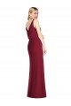 Blouson Bodice Chiffon Bridesmaid Dress with Front Slit Bristol