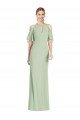 Ruffle Cold-Shoulder Mermaid Chiffon Maxi Bridesmaid Dress Bristol