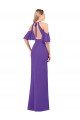 Slim A-Line Chiffon Bridesmaid Dress with Off The Shoulder Ruffle Sleeves Bristol