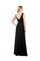 V-Neckline Chiffon Bridesmaid Dress / Prom Dress with Draped Bodice Bristol