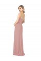 Draped Strapless Sheath Long Chiffon Bridesmaid Dress Bristol