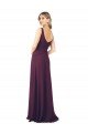 Long Chiffon Bridesmaid Dress with Front Bow Bristol