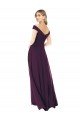 Classic Off the Shoulder Draped Chiffon Bridesmaid Dress Bristol