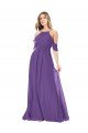 Cold Shoulder Flutter Sleeves Chiffon Bridesmaid Dress Bristol