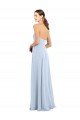 Fitted Strapless Full Length Chiffon Bridesmaid Dress with Front Slit Bristol
