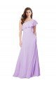 Draped One Shoulder Long Chiffon Bridesmaid Dress  Bristol