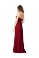 Draped Sweetheart Long Grecian Inspired Chiffon Bridesmaid Dress Bristol