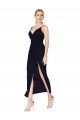 Chiffon High Neck Spaghetti Straps Short Cocktail Bridesmaid Dress / Formal Prom Dress Bristol