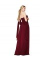 Draped Strapless Long A-Line Chiffon Bridesmaid Dress / Formal Prom Dress Bristol