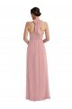 Empire Waist Long Halter Maxi Bridesmaid Dress Bristol