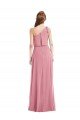 One Shoulder Bow Blouson Bodice Maxi Bridesmaid Dress Bristol