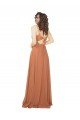 Chiffon Bridesmaid Dress with Tie Back Keyhole Bristol