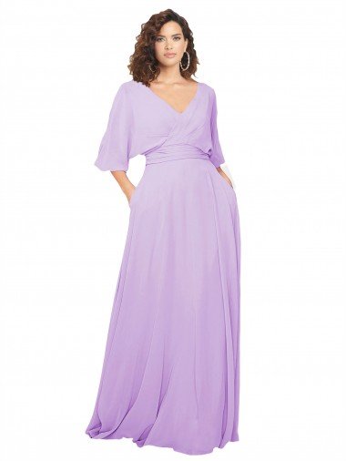 Chiffon Bridesmaid Dress with Ruched Waist Bristol