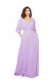 Chiffon Bridesmaid Dress with Ruched Waist Bristol