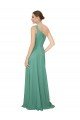 One Shoulder Asymmetric Chiffon Bridesmaid Dress with Pockets Bristol