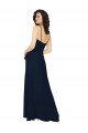 Ruffled Skirt Low Back Long Chiffon Bridesmaid Dress Bristol