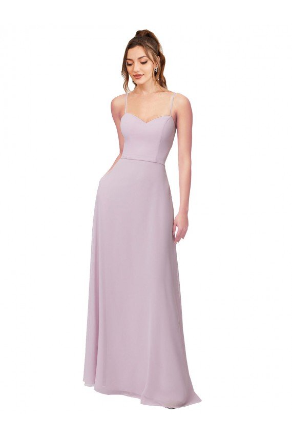 Sweetheart Tie-Back Chiffon Bridesmaid Dress Bristol