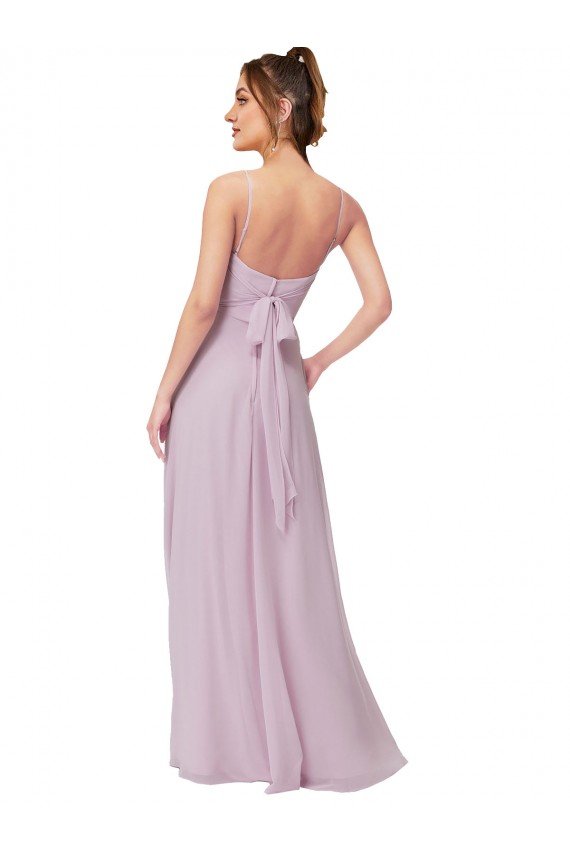 Sweetheart Tie-Back Chiffon Bridesmaid Dress Bristol