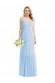Tie Shoulder Bustier Bodice Ruffle Hem Maxi Bridesmaid Dress Bristol