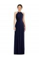 Tie Neck Lace Halter Pleated Skirt Maxi Bridesmaid Dress Bristol