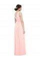 V-Neck Full Length Chiffon Bridesmaid Dress Bristol