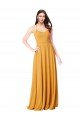 Chiffon A-Line Bridesmaid Dress with Halter Back Bristol