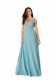 Draped Empire V-Neck Chiffon Bridesmaid Dress Bristol