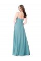 Draped Empire V-Neck Chiffon Bridesmaid Dress Bristol