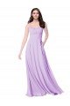 Chiffon A-Line Chiffon Bridesmaids Dress with Ruched Bodice Bristol