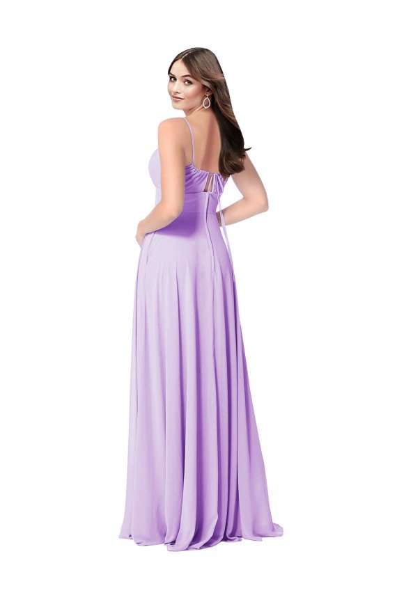 Chiffon A-Line Chiffon Bridesmaids Dress with Ruched Bodice Bristol