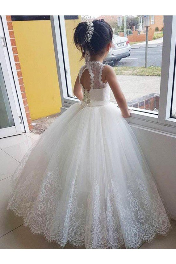Ivory Ball Gown Floor Length Flower Girl Dress Bristol