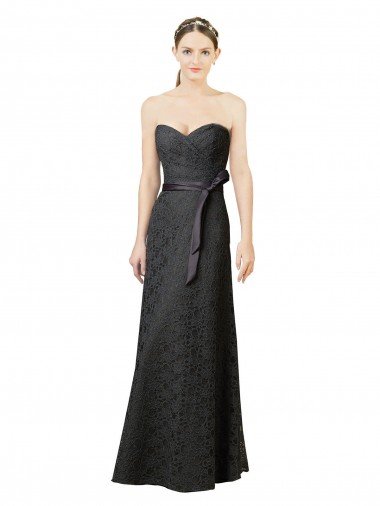 Strapless Lace Bridesmaid Dress with Sweetheart Neckline Bristol