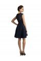 Short V-Neck Lace Cocktail Bridesmaid Dress with Illusion Back Bristol