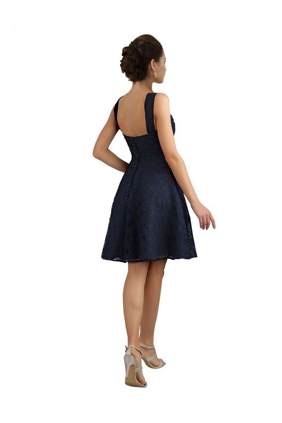 Lace Bridesmaid Dress / Cocktail Dress with Sweetheart Neckline and Button Back Detail Bristol