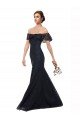 Off the Shoulder Long Lace Bridesmaid Dress / Prom Dress with Flutter Sleeves Bristol