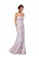 Floor Length Fitted Sweetheart Lace Bridesmaid Dress / Prom Dress Bristol