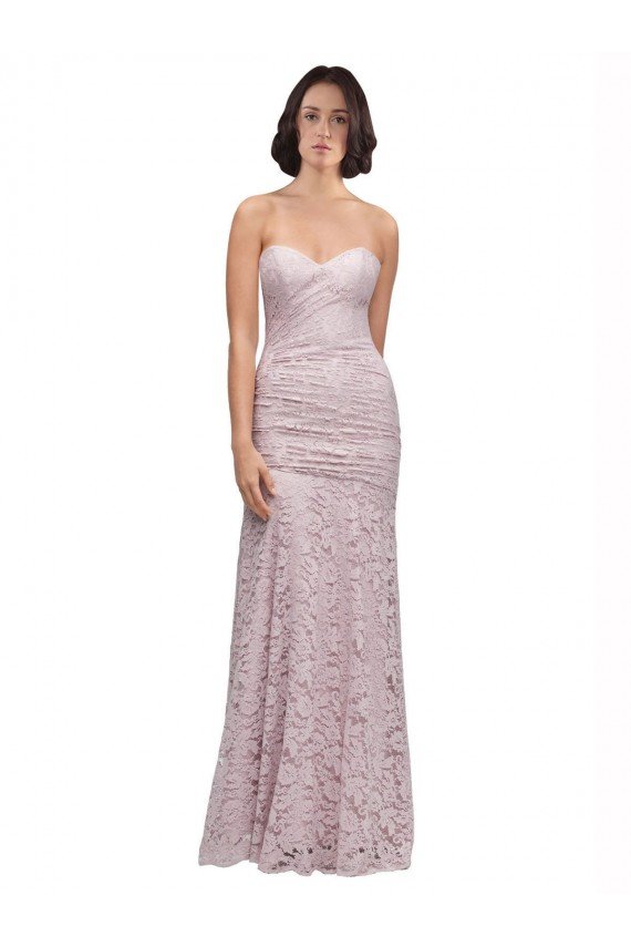 Floor Length Long Mermaid Lace Bridesmaid Dress / Prom Dress with Low Back Bristol