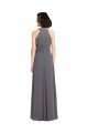 Long Chiffon Bridesmaid Dress with Corded Lace Bodice Bristol
