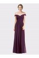 Sweetheart Long Bridesmaid Dress with Off the Shoulder Cap Sleeve Lace Bodice Bristol