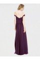 Sweetheart Long Bridesmaid Dress with Off the Shoulder Cap Sleeve Lace Bodice Bristol