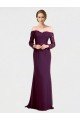 Full Length Long Bridesmaid Dress with Lace Off The Shoulder Bodice Bristol