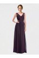 V-Neck Bridesmaid Dress with Corded Lace Bodice Bristol