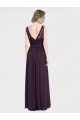V-Neck Bridesmaid Dress with Corded Lace Bodice Bristol