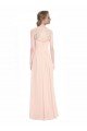 Sweetheart Chiffon Bridesmaid Dress with Lace Straps and Keyhole Back Bristol