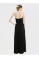 Long Strapless Lace Bodice Bridesmaid Dress with Sweetheart Neckline and Criss-Cross Pleats Bristol