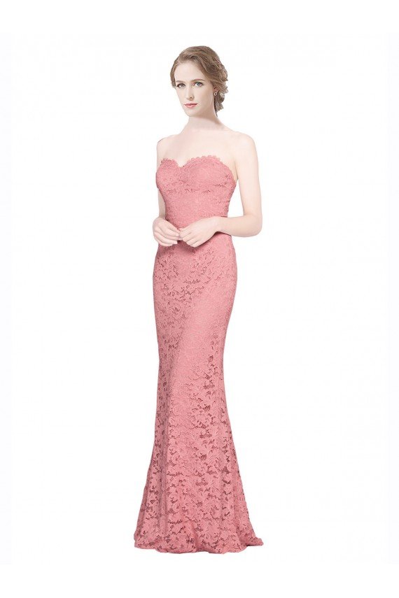 Fitted Sweetheart Mermaid Lace Bridesmaid Dress / Prom Dress Bristol