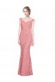 Sweetheart Mermaid Long Lace Bridesmaid Dress / Prom Dress with Wide Straps Bristol